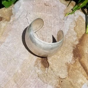 Silver Cuff Bracelet Mexico 925 Stamp